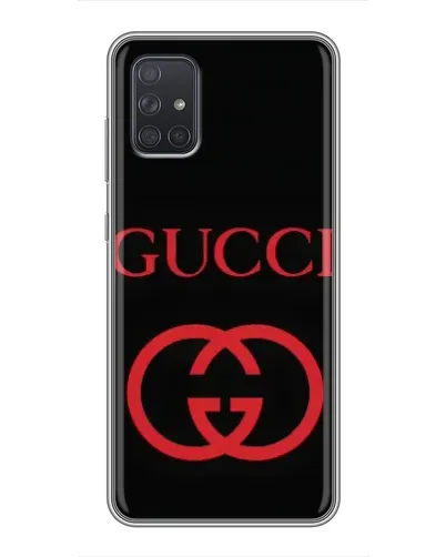 Чехол для Samsung Galaxy A71 (A715) с картинкой «Gucci — красный логотип» Чехол для Samsung Galaxy A71 (A715) с картинкой «Gucci — красный логотип»
