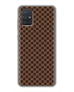 Чохол для Samsung Galaxy A71 (A715) з картинкою «Gucci — шоколадна сітка» Чохол для Samsung Galaxy A71 (A715) з картинкою «Gucci — шоколадна сітка»