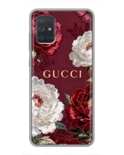 Чохол для Samsung Galaxy A71 (A715) з картинкою «Gucci — бордові троянди» Чохол для Samsung Galaxy A71 (A715) з картинкою «Gucci — бордові троянди»