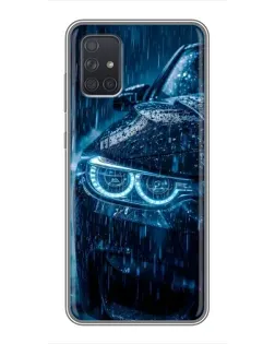Чохол для Samsung Galaxy A71 (A715) з картинкою «BMW під дощем»