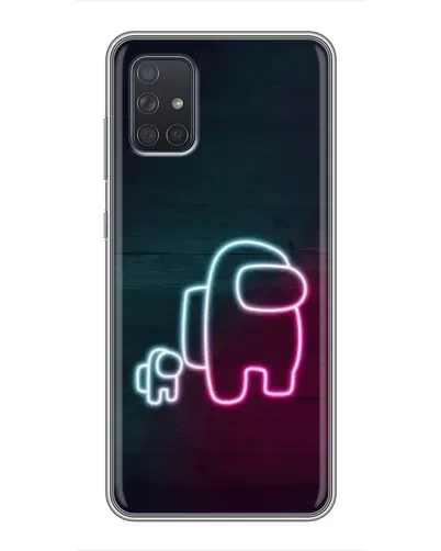 Чехол для Samsung Galaxy A71 (A715) с картинкой «Among Us неон-арт» Чехол для Samsung Galaxy A71 (A715) с картинкой «Among Us неон-арт»