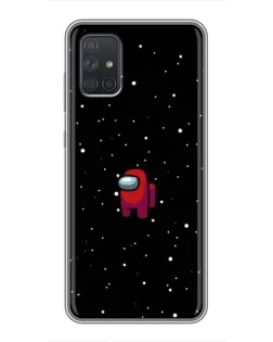 Чехол для Samsung Galaxy A71 (A715) с картинкой «Красный Among Us»