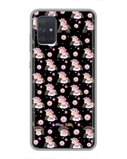 Чехол для Samsung Galaxy A71 (A715) с картинкой «Magic Unicorn паттерн»