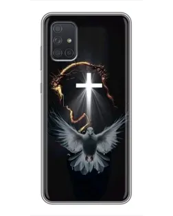 Чехол для Samsung Galaxy A71 (A715) с картинкой «Голубь и Свет»