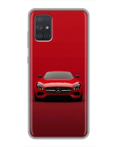 Чехол для Samsung Galaxy A71 (A715) с картинкой «Красный Mercedes AMG»