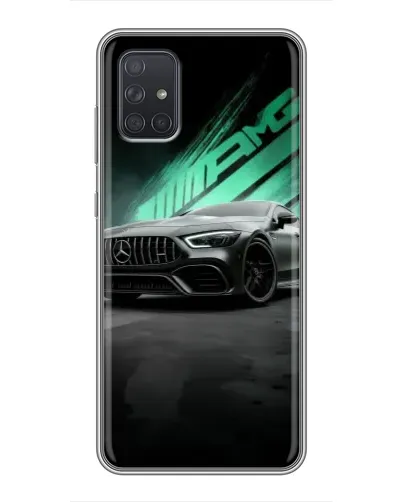 Чехол для Samsung Galaxy A71 (A715) с картинкой «Темный Mercedes AMG»