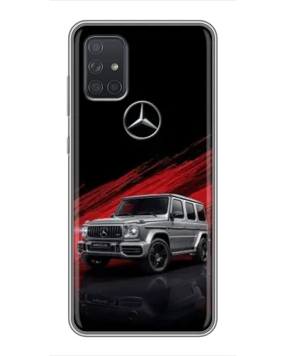 Чехол для Samsung Galaxy A71 (A715) с картинкой «Mercedes G-Class красный»
