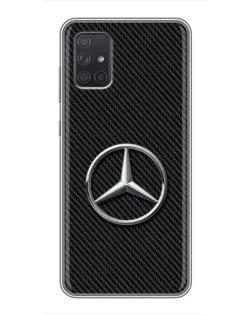 Чохол для Samsung Galaxy A71 (A715) з картинкою «Карбоновий Mercedes стиль»