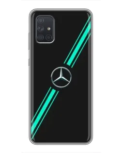 Чохол для Samsung Galaxy A71 (A715) з картинкою «Спортивні лінії Mercedes»