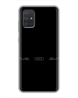 Чохол для Samsung Galaxy A71 (A715) з картинкою «Audi — світловий підпис»