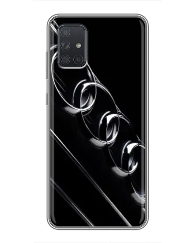 Чехол для Samsung Galaxy A71 (A715) с картинкой «Audi — абстрактные кольца»