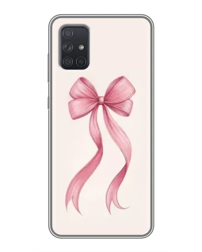 Чехол для Samsung Galaxy A71 (A715) с картинкой «Розовый бант»