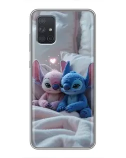 Чохол для Samsung Galaxy A71 (A715) з картинкою «Плюшеві Стіч Ангел»
