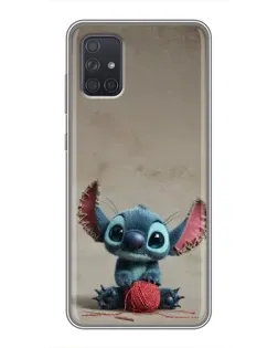 Чохол для Samsung Galaxy A71 (A715) з картинкою «Стіч на чоричневому фоні»
