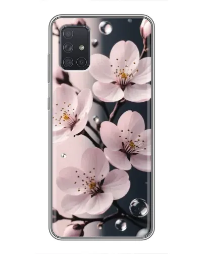 Чехол для Samsung Galaxy A71 (A715) с картинкой «Нежная сакура и капли» Чехол для Samsung Galaxy A71 (A715) с картинкой «Нежная сакура и капли»