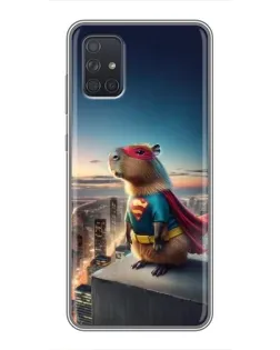 Чехол для Samsung Galaxy A71 (A715) с картинкой «Капи-мен супергерой» Чехол для Samsung Galaxy A71 (A715) с картинкой «Капи-мен супергерой»