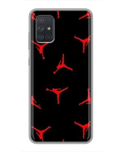 Чохол для Samsung Galaxy A72 з картинкою «Jordan Red Pattern» Чохол для Samsung Galaxy A72 з картинкою «Jordan Red Pattern»