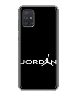 Чохол для Samsung Galaxy A72 з картинкою «Jordan White Logo»
