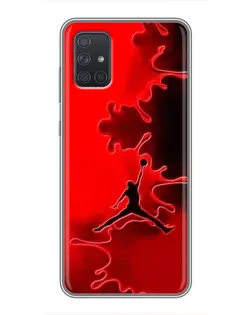 Чохол для Samsung Galaxy A72 з картинкою «Jordan Red Smoke»