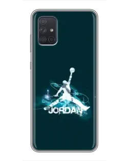 Чохол для Samsung Galaxy A72 з картинкою «Jordan Blue Fire»
