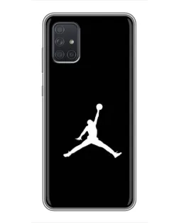 Чохол для Samsung Galaxy A72 з картинкою «Jordan Silhouette»