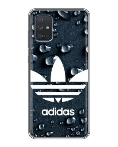 Чохол для Samsung Galaxy A72 з картинкою «Adidas Trefoil Blue»