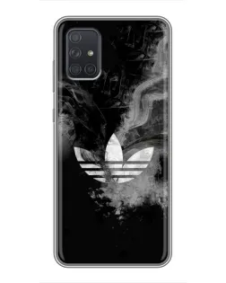 Чохол для Samsung Galaxy A72 з картинкою «Абстрактний дим Adidas»