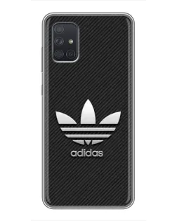 Чохол для Samsung Galaxy A72 з картинкою «Adidas Карбонова текстура»