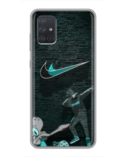 Чехол для Samsung Galaxy A72 с картинкой «Спортивный арт Nike»
