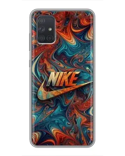 Чехол для Samsung Galaxy A72 с картинкой «Nike в абстракции»