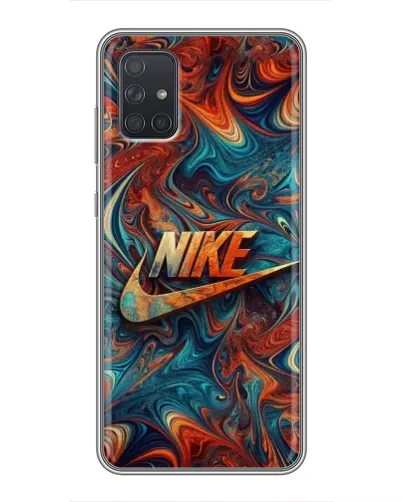 Чехол для Samsung Galaxy A72 с картинкой «Nike в абстракции»