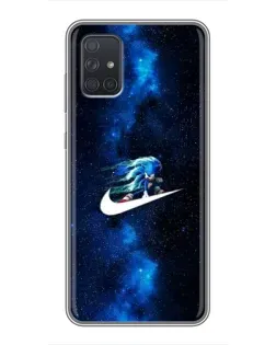 Чехол для Samsung Galaxy A72 с картинкой «Звездный путь Nike»