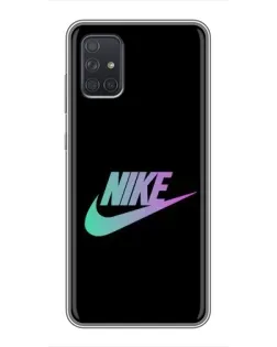 Чехол для Samsung Galaxy A72 с картинкой «Nike — городская ночь»