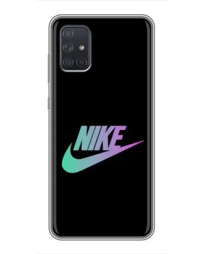 Чехол для Samsung Galaxy A72 с картинкой «Nike — городская ночь»