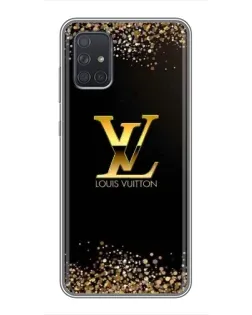 Чохол для Samsung Galaxy A72 з картинкою «LV — золоті іскри»
