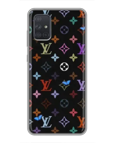 Чохол для Samsung Galaxy A72 з картинкою «Кольорова монограма LV» Чохол для Samsung Galaxy A72 з картинкою «Кольорова монограма LV»