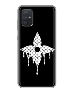 Чохол для Samsung Galaxy A72 з картинкою «Квіткова монограма»