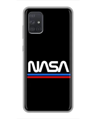 Чехол для Samsung Galaxy A72 с картинкой «NASA — классика Red Blue»
