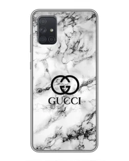 Чохол для Samsung Galaxy A72 з картинкою «Gucci — мармуровий шик»