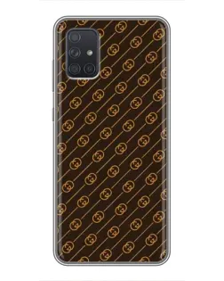 Чохол для Samsung Galaxy A72 з картинкою «Gucci — золоті діагоналі»