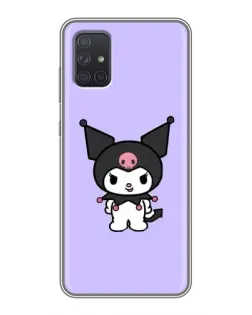 Чохол для Samsung Galaxy A72 з картинкою «Kuromi — ніжний фіолетовий»