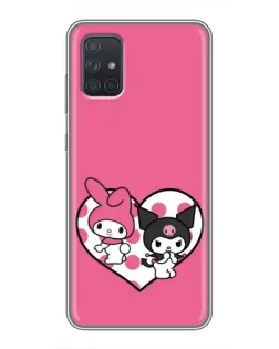 Чохол для Samsung Galaxy A72 з картинкою «Kuromi та My Melody»