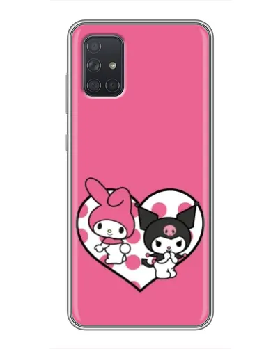 Чохол для Samsung Galaxy A72 з картинкою «Kuromi та My Melody» Чохол для Samsung Galaxy A72 з картинкою «Kuromi та My Melody»