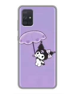 Чохол для Samsung Galaxy A72 з картинкою «Kuromi з парасолькою»