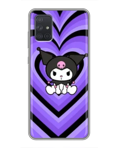 Чохол для Samsung Galaxy A72 з картинкою «Kuromi та фіолетові серця» Чохол для Samsung Galaxy A72 з картинкою «Kuromi та фіолетові серця»