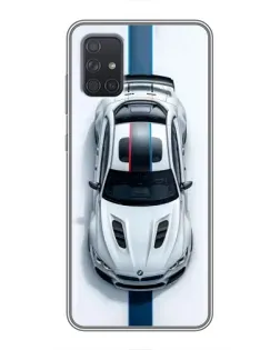 Чохол для Samsung Galaxy A72 з картинкою «Вид зверху — BMW M»