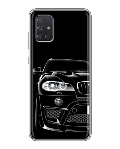 Чохол для Samsung Galaxy A72 з картинкою «Темний силует BMW»