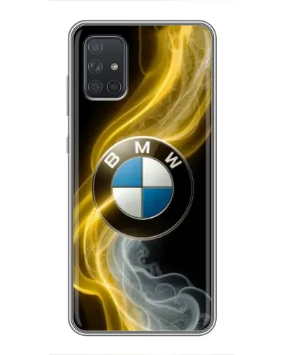 Чохол для Samsung Galaxy A72 з картинкою «Золотистий дим BMW»