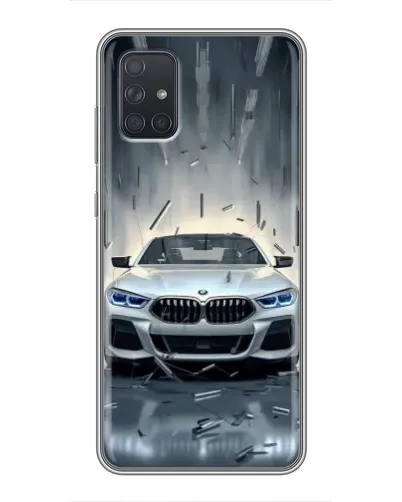 Чохол для Samsung Galaxy A72 з картинкою «BMW у світлі фар»