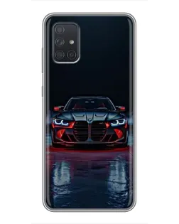 Чохол для Samsung Galaxy A72 з картинкою «BMW на мокрій дорозі»
